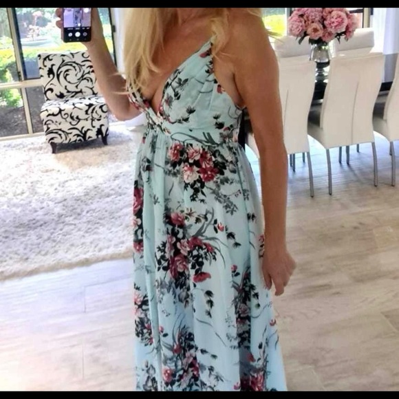 “Ayla” Floral Maxi Dress - Picture 16 of 16